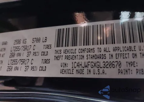 2016 Jeep Wrangler Unlimited Rubicon Hard Rock из США, поврежденный, VIN 1C4HJWFGXGL320670